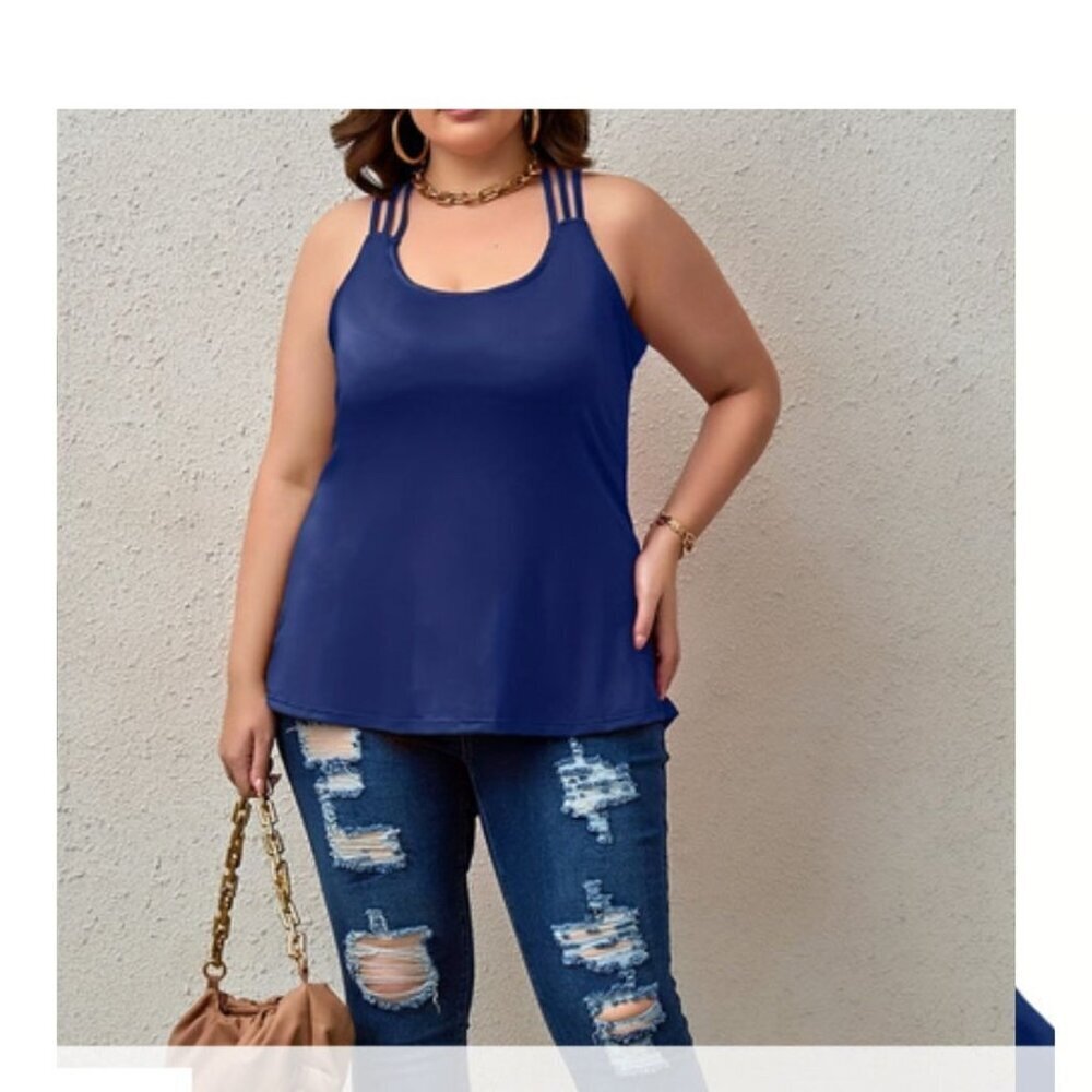 Plus Size Cami Style Summer Top  Sizes XXL to 8XL